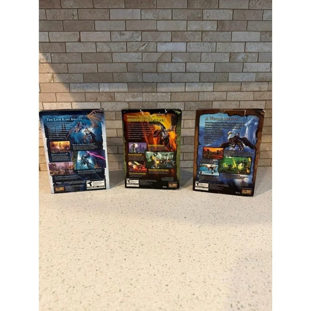 World of Warcraft PC Game Bundle Lich King Burning Crusade 3 Expansion‎